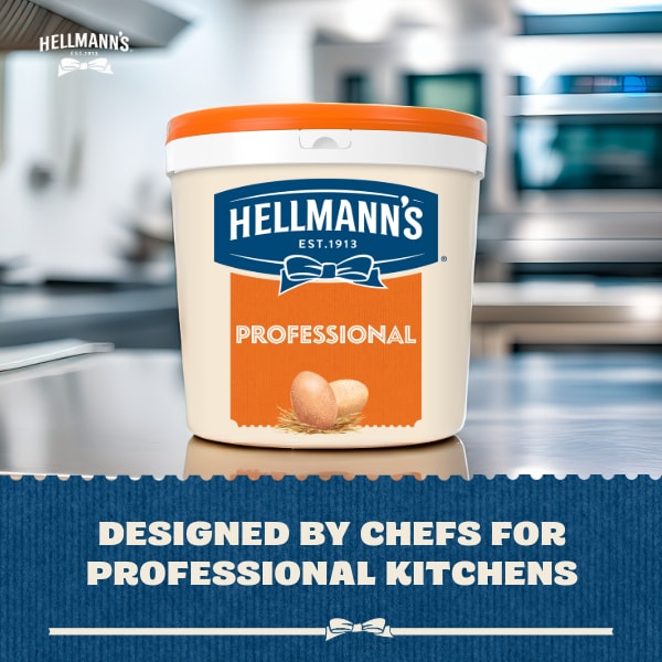 Hellmann’s Professional mayo 5L bucket - Professional mayo designed by chefs for professional kitchens and for maximum stability in all applications