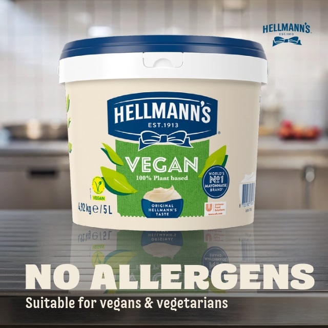 Hellmann's Vegan 4.92 kg (5L) - Hellmann’s Vegan is a mayo to serve any guest need.