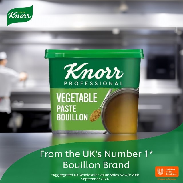 Knorr Professional Gluten Free Vegetable Paste Bouillon 1kg - Create more depth of flavor in your meals with the Knorr Professional vegetable bouillon paste.