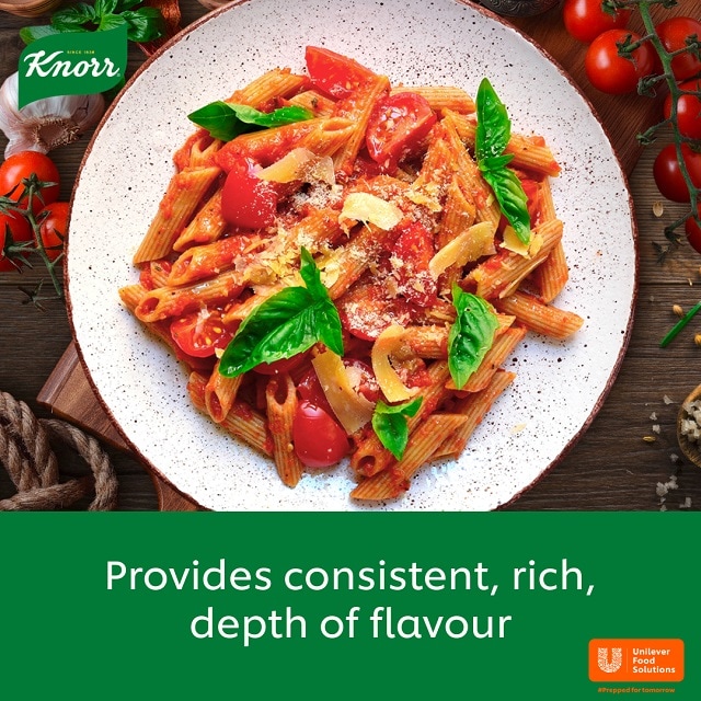 Knorr Professional Gluten Free Vegetable Paste Bouillon 1kg - Create more depth of flavor in your meals with the Knorr Professional vegetable bouillon paste.