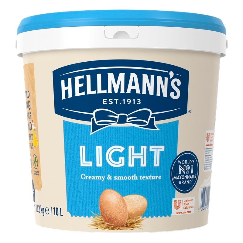 Hellmann’s Light 10L bucket - Hellmann’s Light offers great value for money with its creamy, smooth texture and balanced taste.