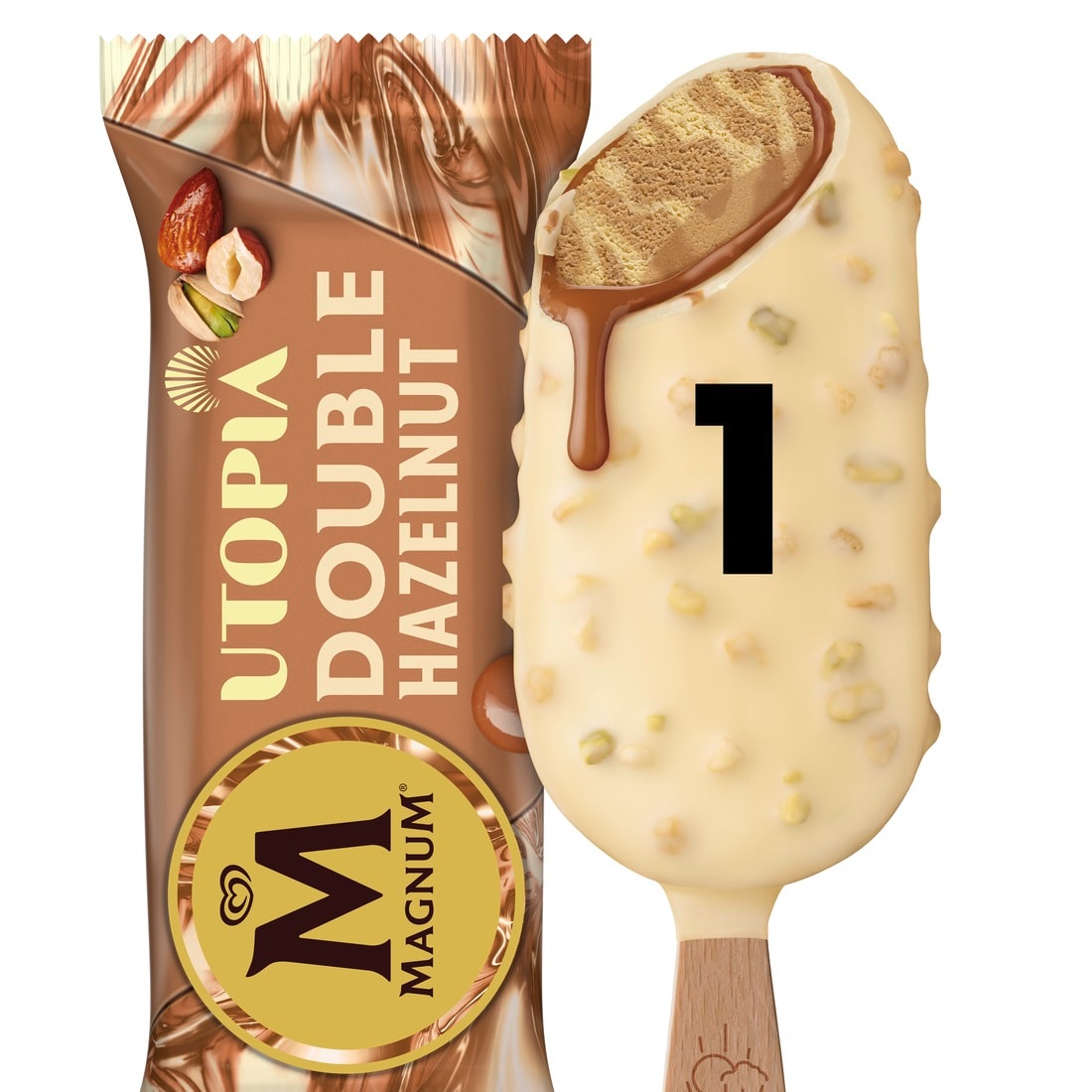 Magnum Utopia Ice Cream Sticks Double Hazelnut 3x 85 ml - 