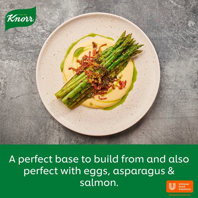 Knorr Professional Garde Dór Hollandaise sauce 1L - Knorr Professional ready to use sauces. Full of rich professional flavour with minimal mise en place, so you can handle the demands of a busy service as well as the expectations of your diners