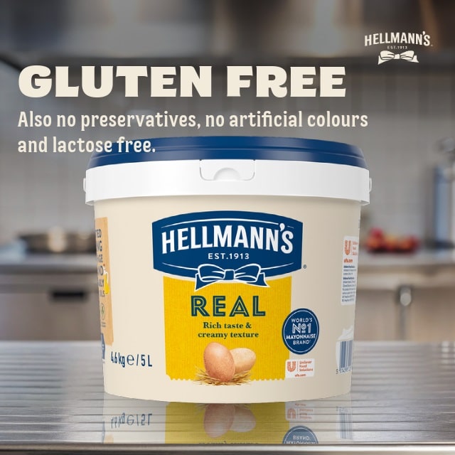 HELLMANN'S Real Mayonnaise 5L - Hellmann’s Real is an authentic rich & creamy mayonnaise that delivers great results in all your dishes.