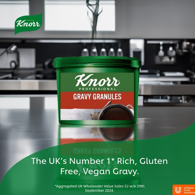 Knorr® Professional Gluten Free Gravy Granules for Meat Dishes 25L - The UK’s Number 1* Rich, Gluten Free, Vegan Gravy