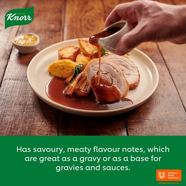 Knorr® Professional Gluten Free Gravy Granules for Meat Dishes 25L - The UK’s Number 1* Rich, Gluten Free, Vegan Gravy