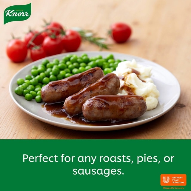 Knorr® Professional Gluten Free Gravy Granules for Meat Dishes 25L - The UK’s Number 1* Rich, Gluten Free, Vegan Gravy